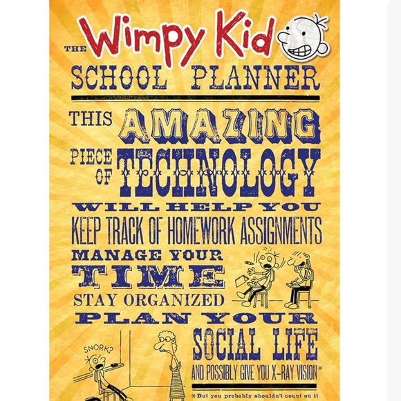 Diary of a Wimpy Kid School Planner New - Picture 1 of 8